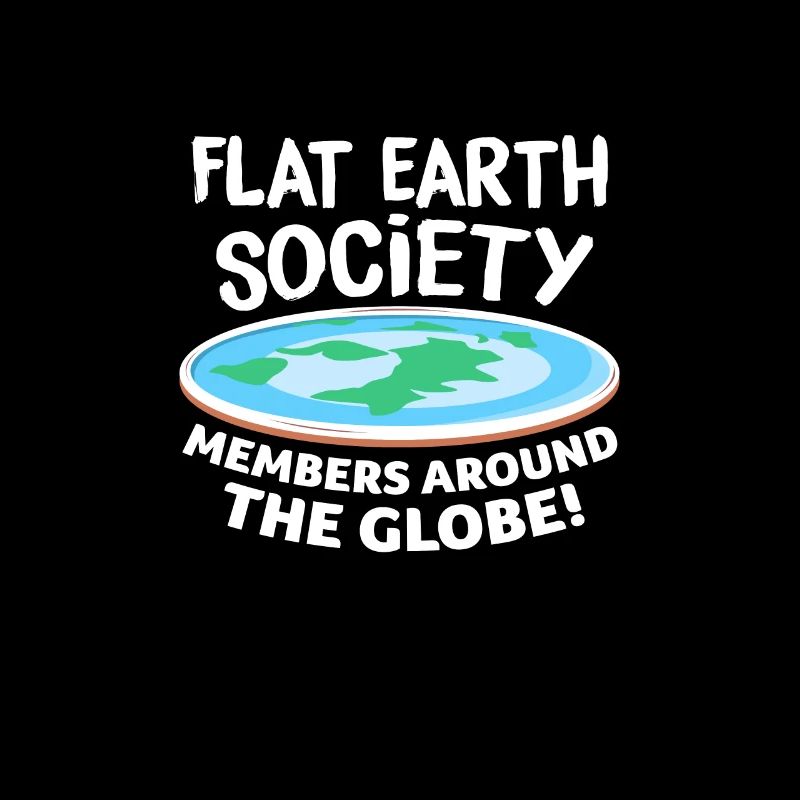 Flache Erde Flat Earth Verschwörung Geschenk