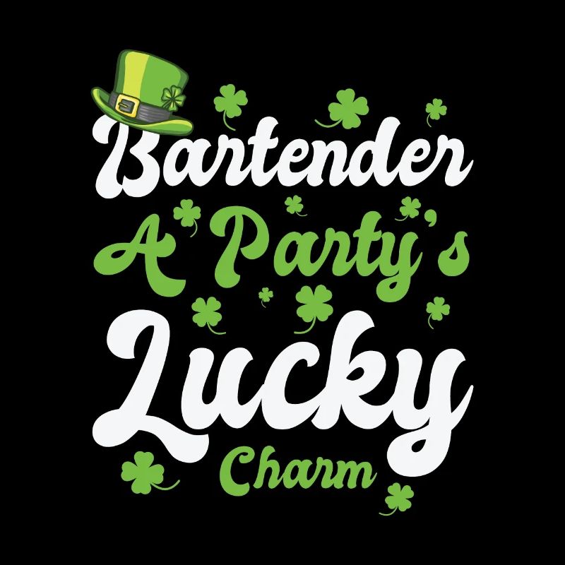 Barman de feuilles de trèfle de la Saint-Patrick