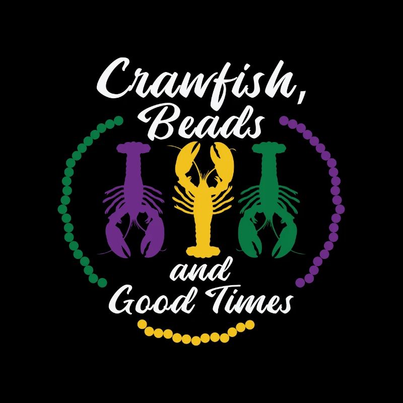 Mardi Gras Beads Carnival Crawfish Party Drinking