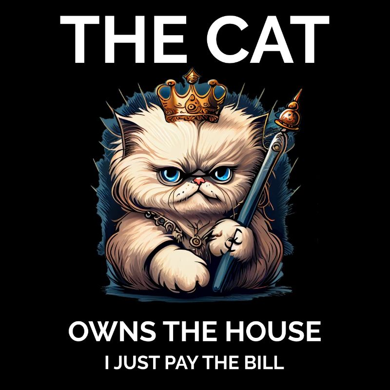 Fier propriétaire de chat