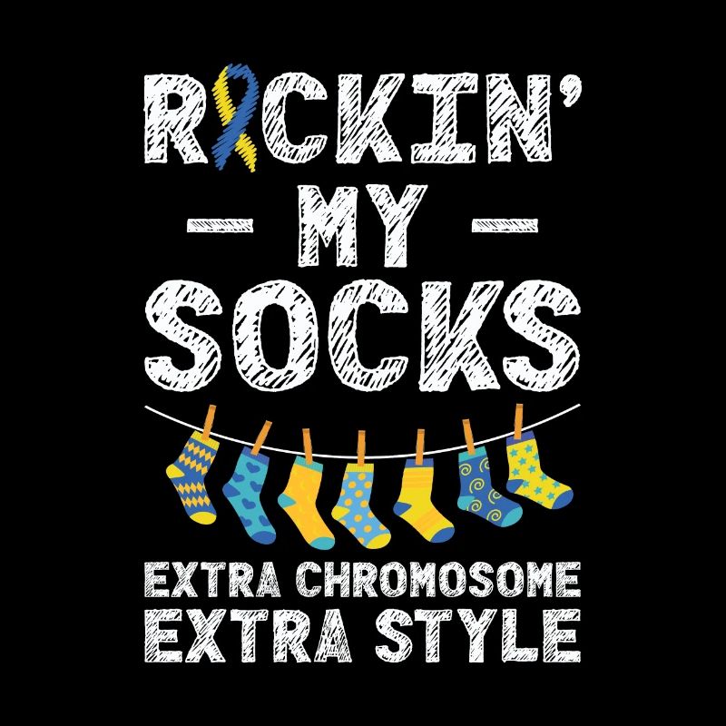 Welt-Down-Syndrom-Tag Awareness Rocking Socks