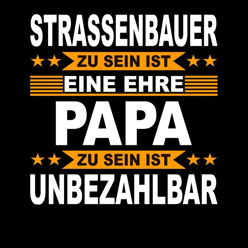 Papa Straßenbauer Bauarbeiter Vater Geschenk Bau