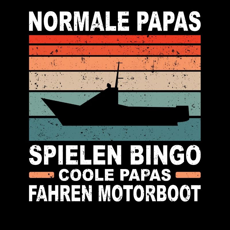 Cooler Papa Boot Geschenk Motorboot Fahren Vater