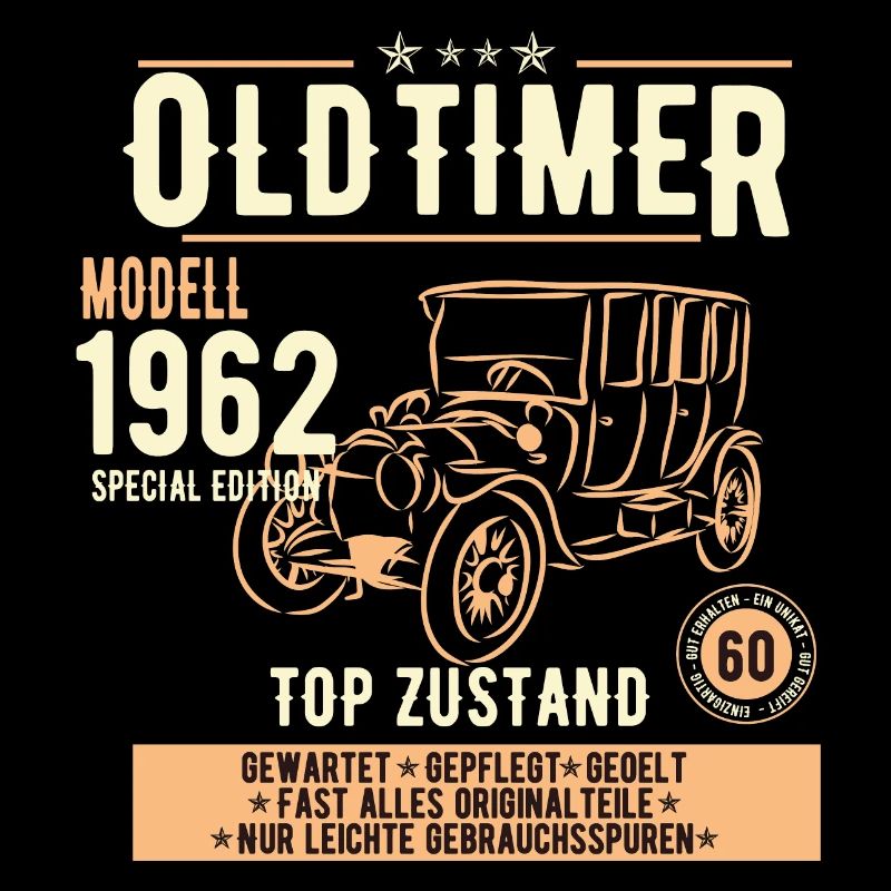 60. Geburtstag Oldtimer 1962, Geschenk