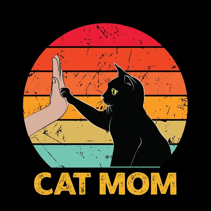 Cat Mom - Cat High Five
