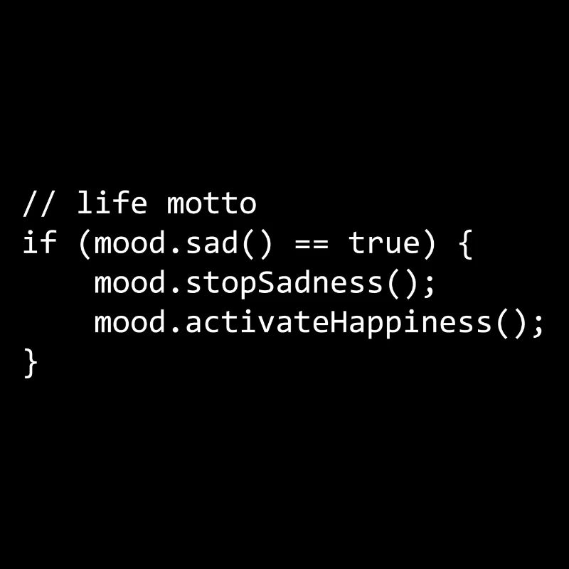 life motto for a programmer/informatiker