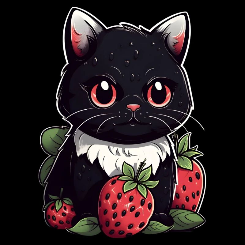 Ragamuffin Erdbeere Katze Geschenk