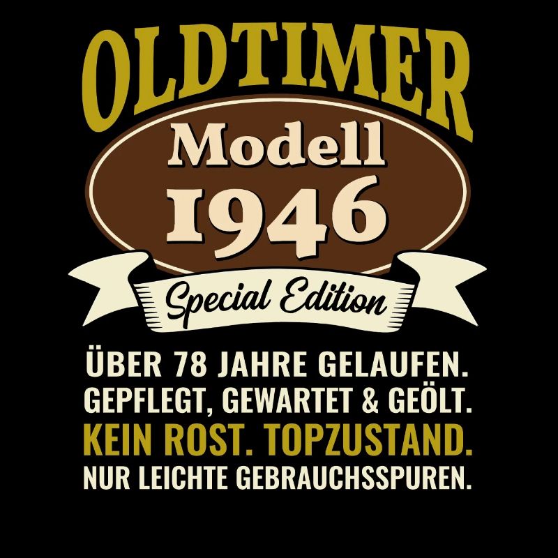 78e anniversaire Oldtimer modèle 1946 78 ans