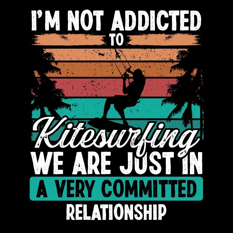 Kiteboarder Relation Engagée Vintage Kite