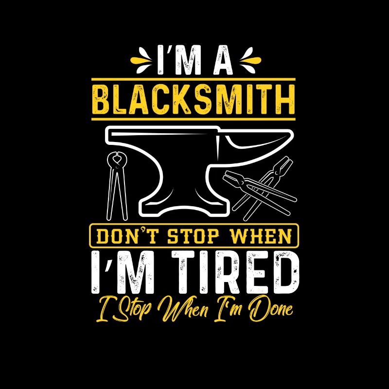 Blacksmith Funny Forge Hammer Workwear Blacksmith