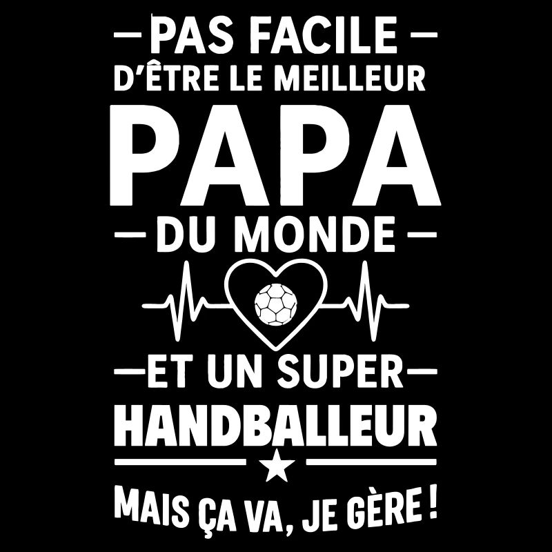 Herz + Handball – Super Papa Handball Spieler