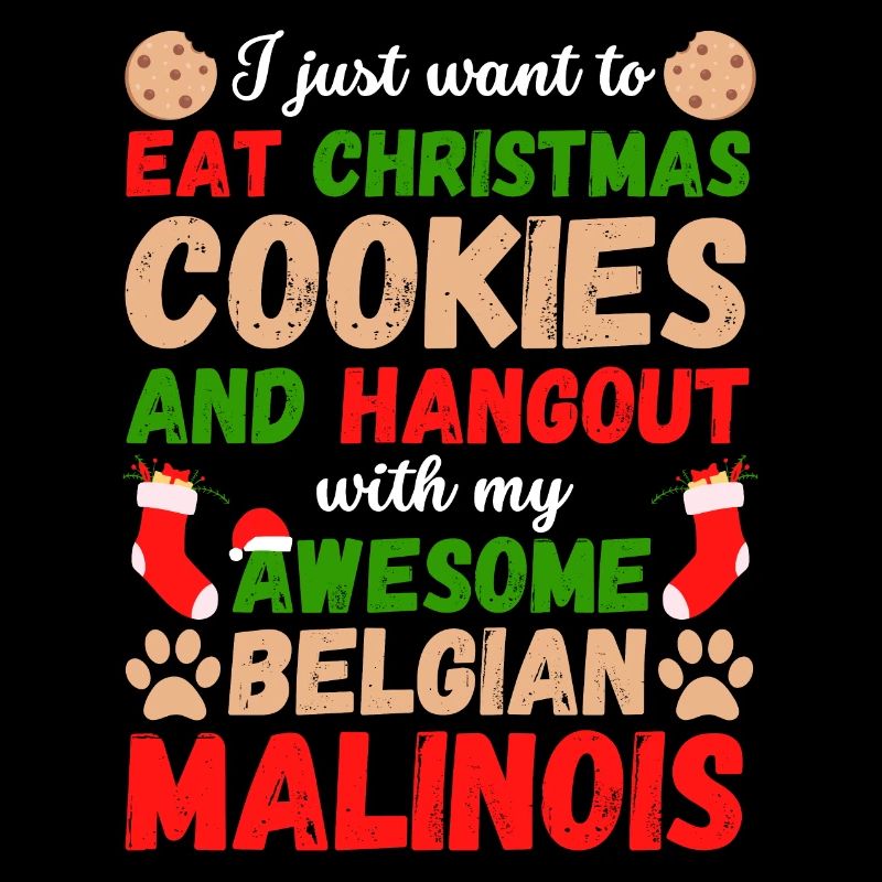 Christmas Belgian Malinois Biscuits