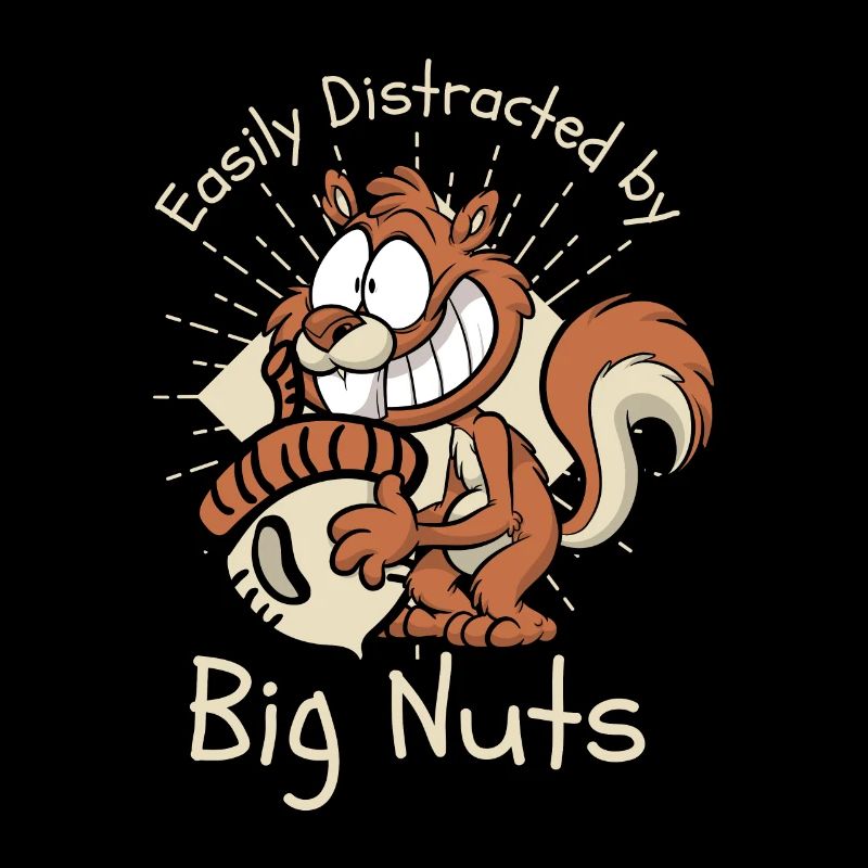 Easily Distracted By Big Nuts Squirrel