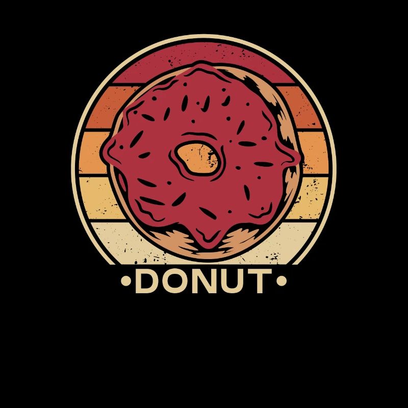 Retro Doughnut Glazed Maker Lover Donut