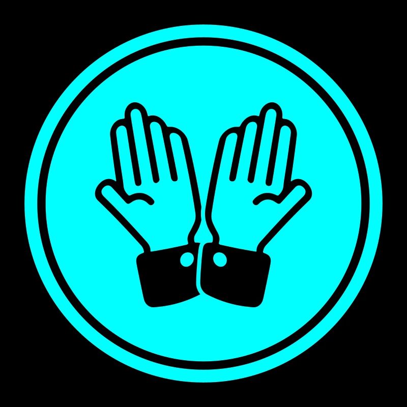 hands praying circle