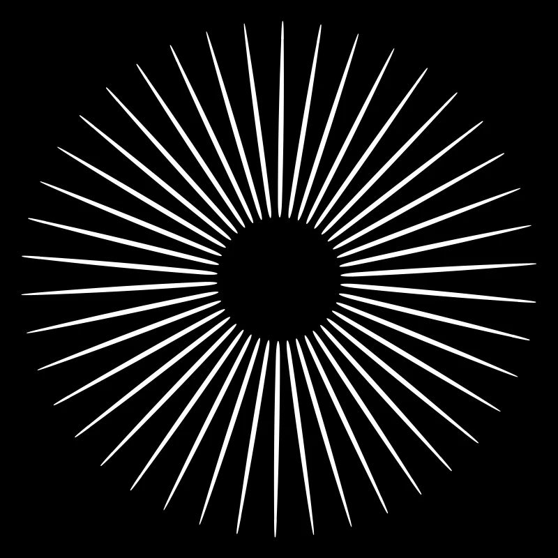 Lines in circle in all vector colors