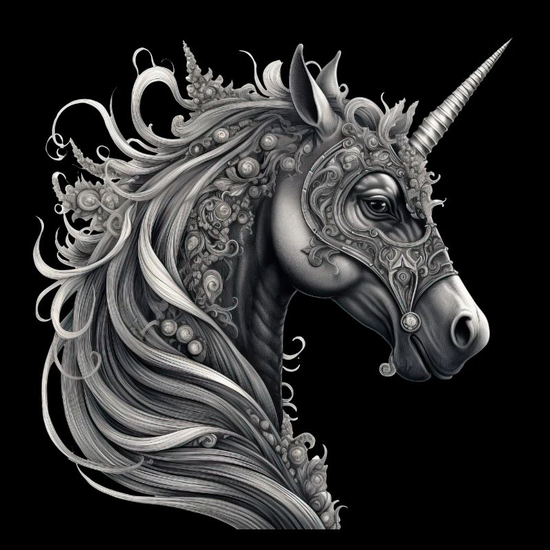 Goth Gothic Einhorn Mystisch Horror Düster