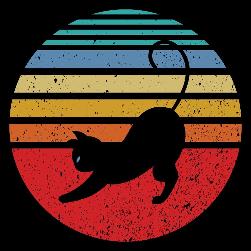 Retro cat pose