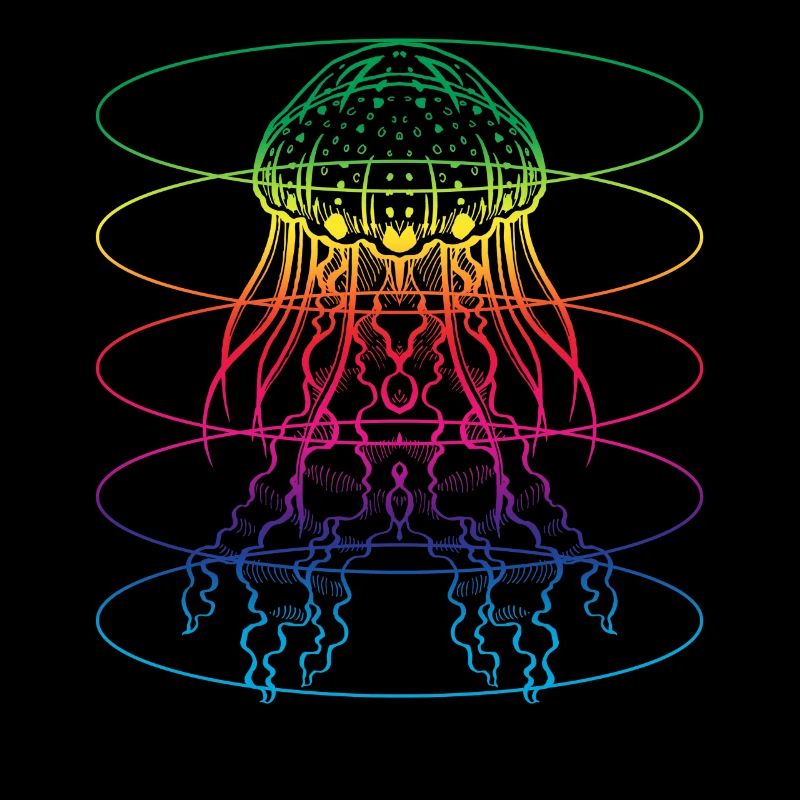 Bunte Qualle