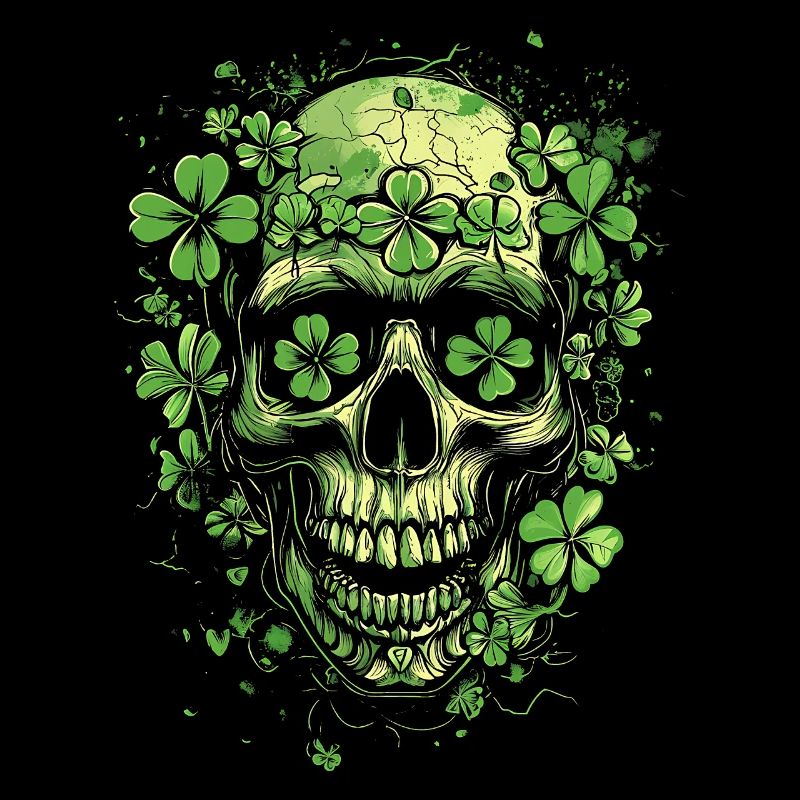 Shamrock Skull Skull Shamrock