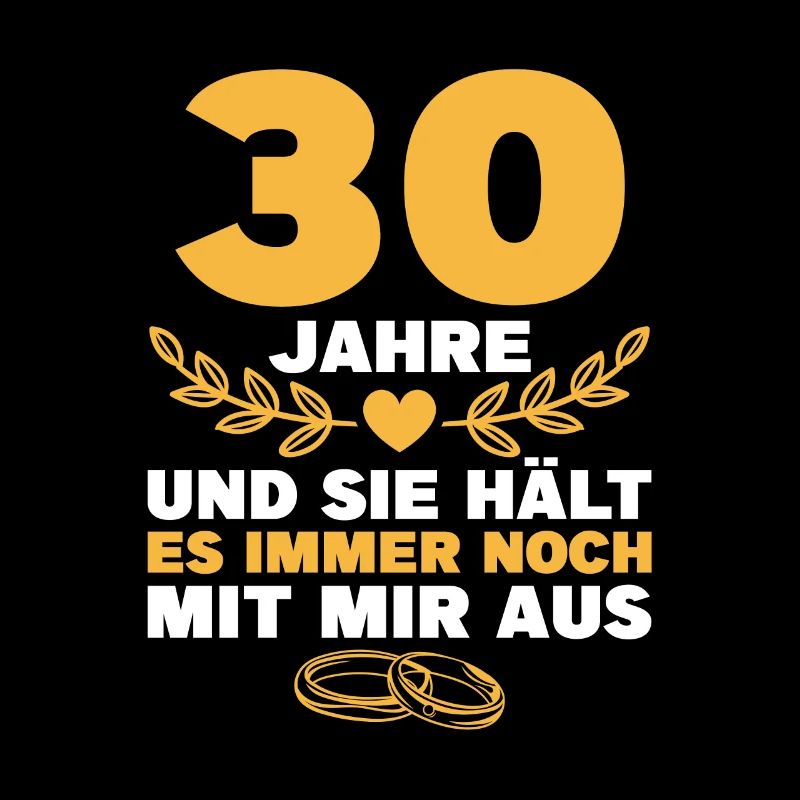 Perlenhochzeit 30. Hochzeitstag Geschenk Mann