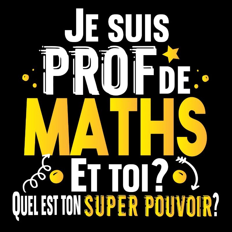 Prof Professeur Maths Métier Cadeau Collège Lycée