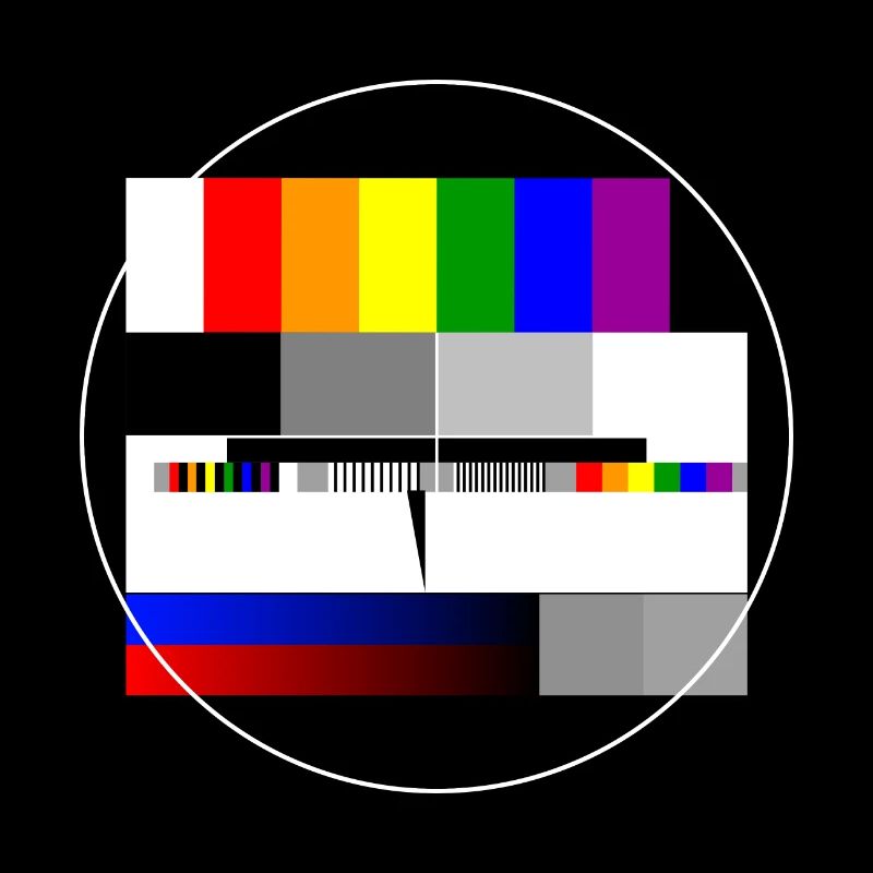 PRIDE Testbild Regenbogen