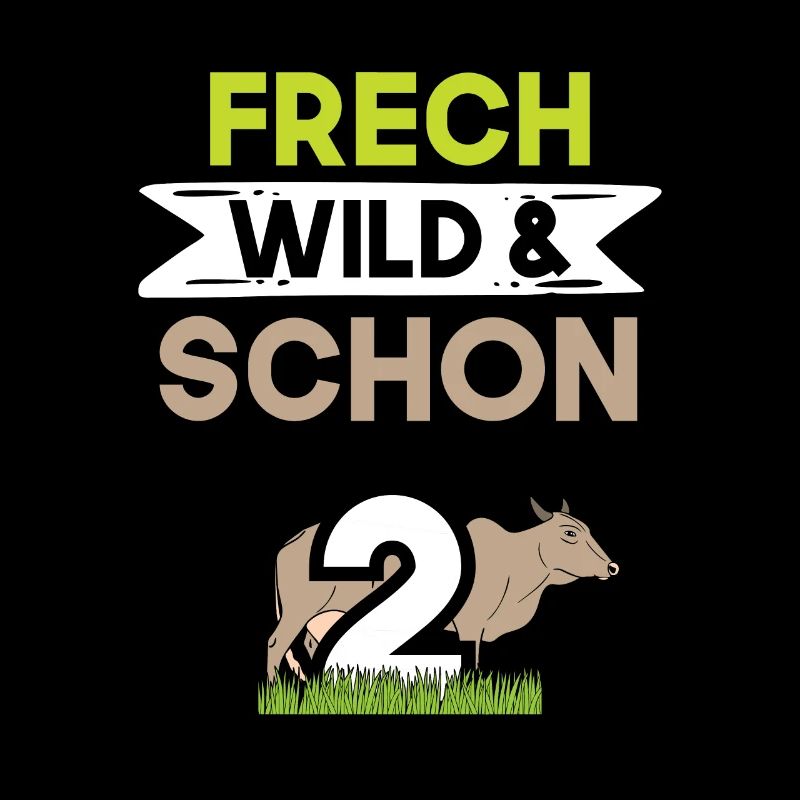 2 Jahre Geburtstag Junge Mädchen Kuh