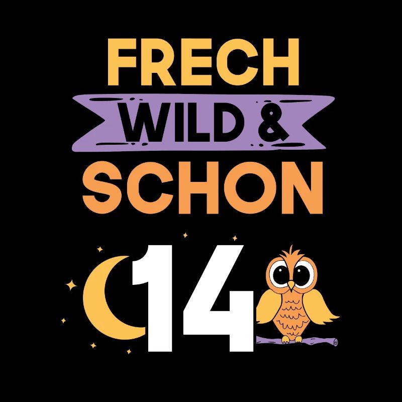 14 Jahre Geburtstag Junge Mädchen Eule