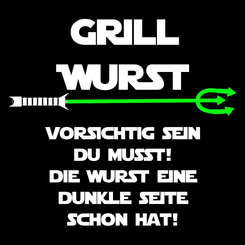 Grill Wurst dunkle Seite