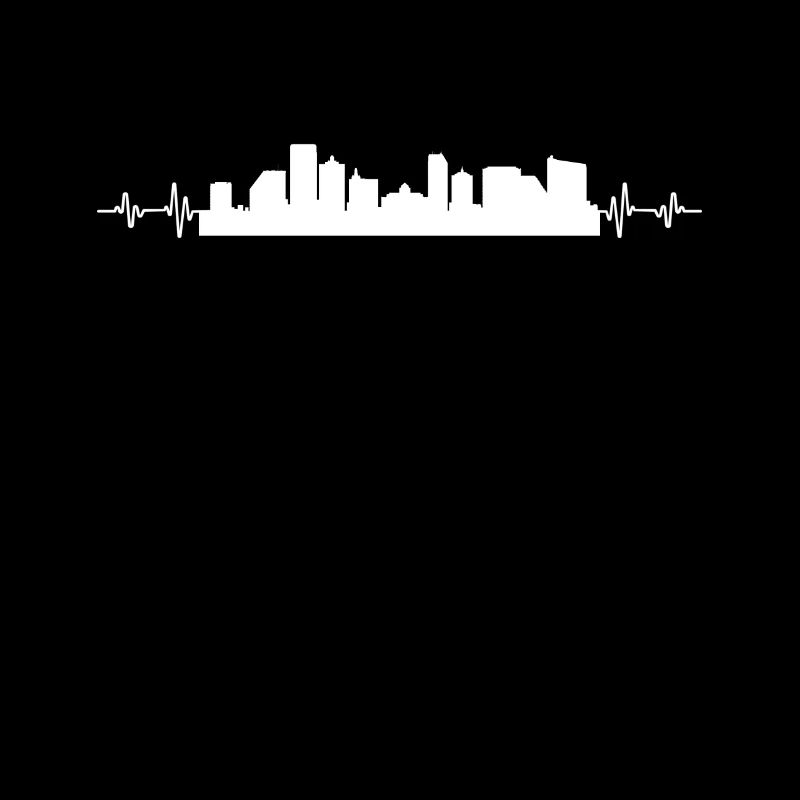 Atlantic Heart Line Pulse Heartbeat Love Skyline