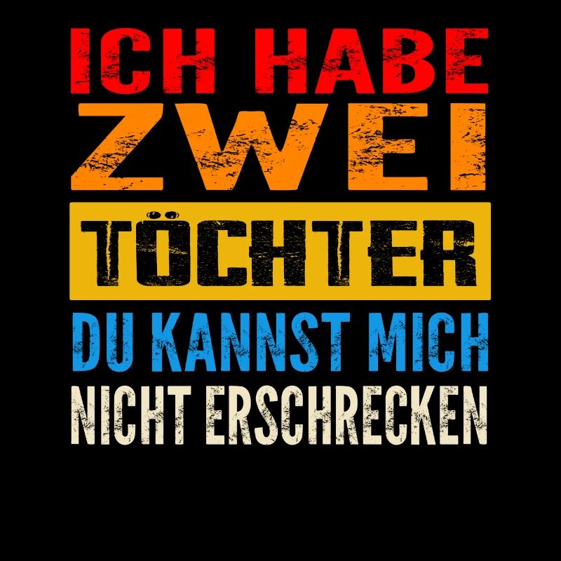 Papa 2 Töchter Töchter Geschenk