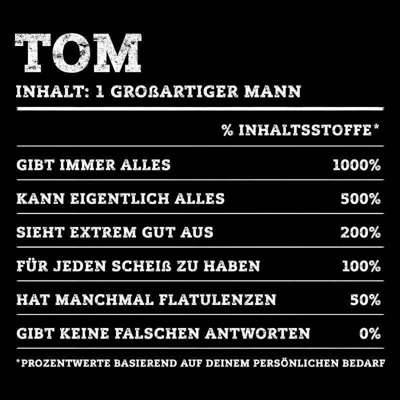 Tom Großer Mann First Name