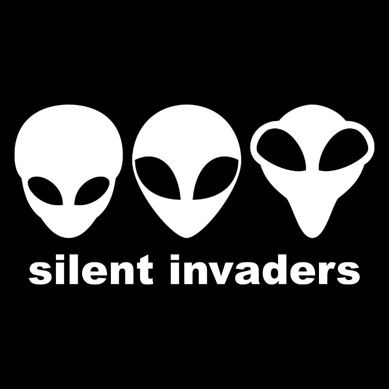 Graue Außerirdische sind stille Eindringlinge.