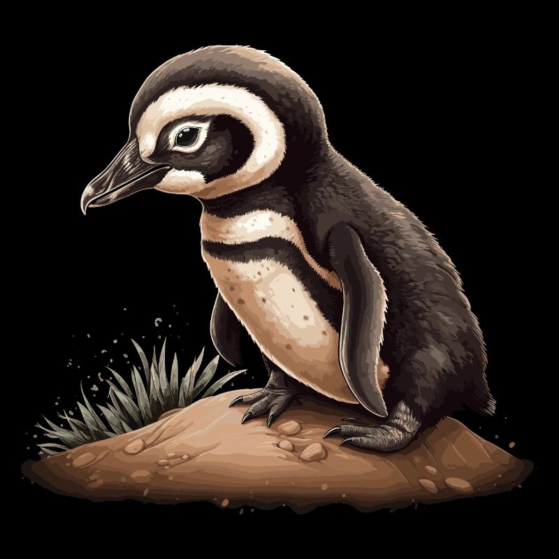 Pinguin Baby Vogel Küken