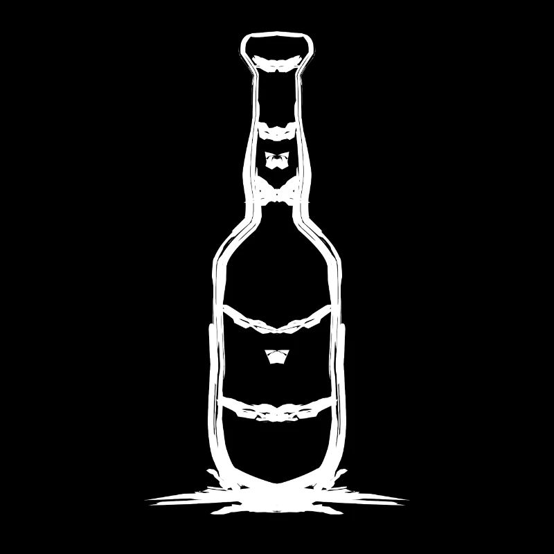 Conception de bouteille simple en blanc