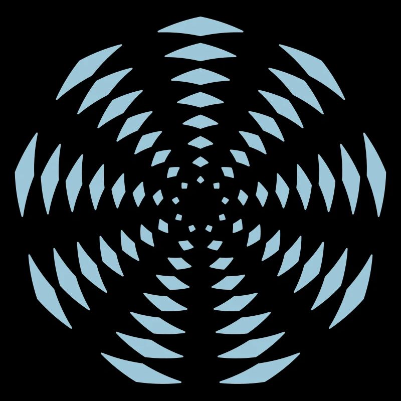 Nonagon wheel blue