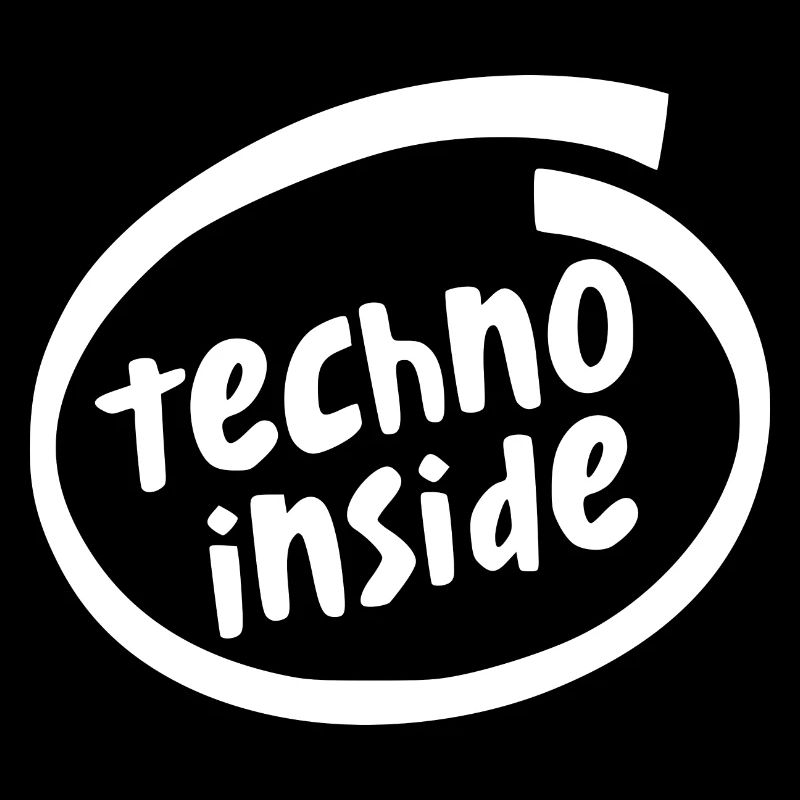 Techno inside in a circle