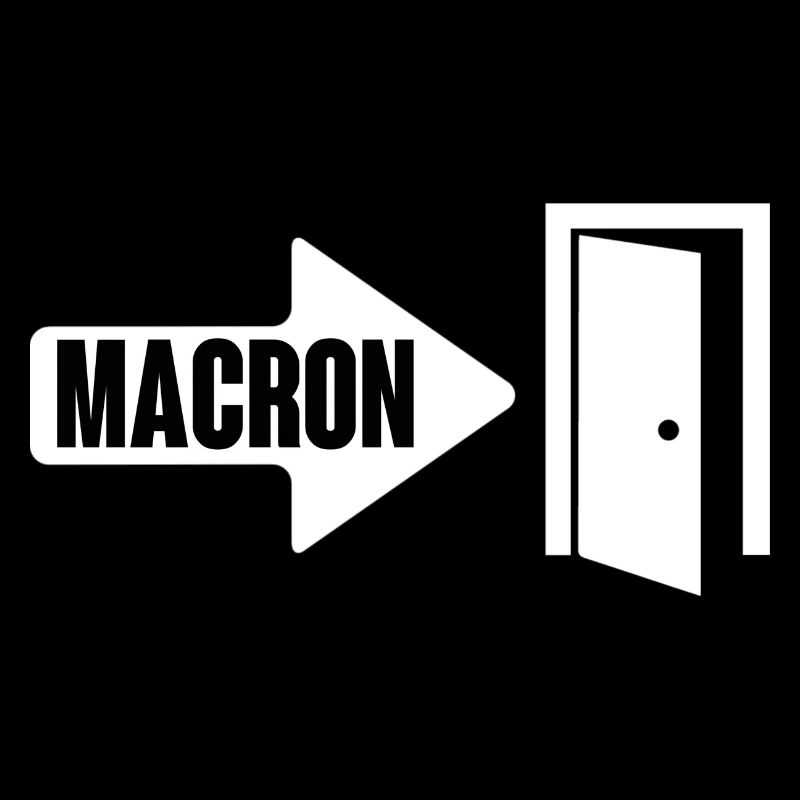 Macron wears it
