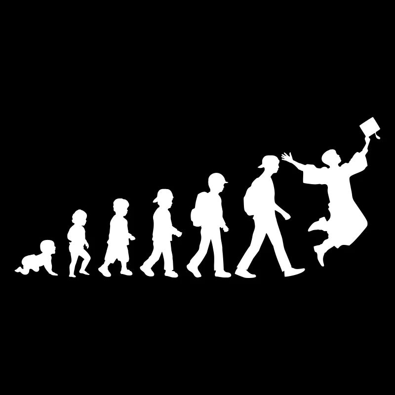 Evolution Schulkind Abiturient