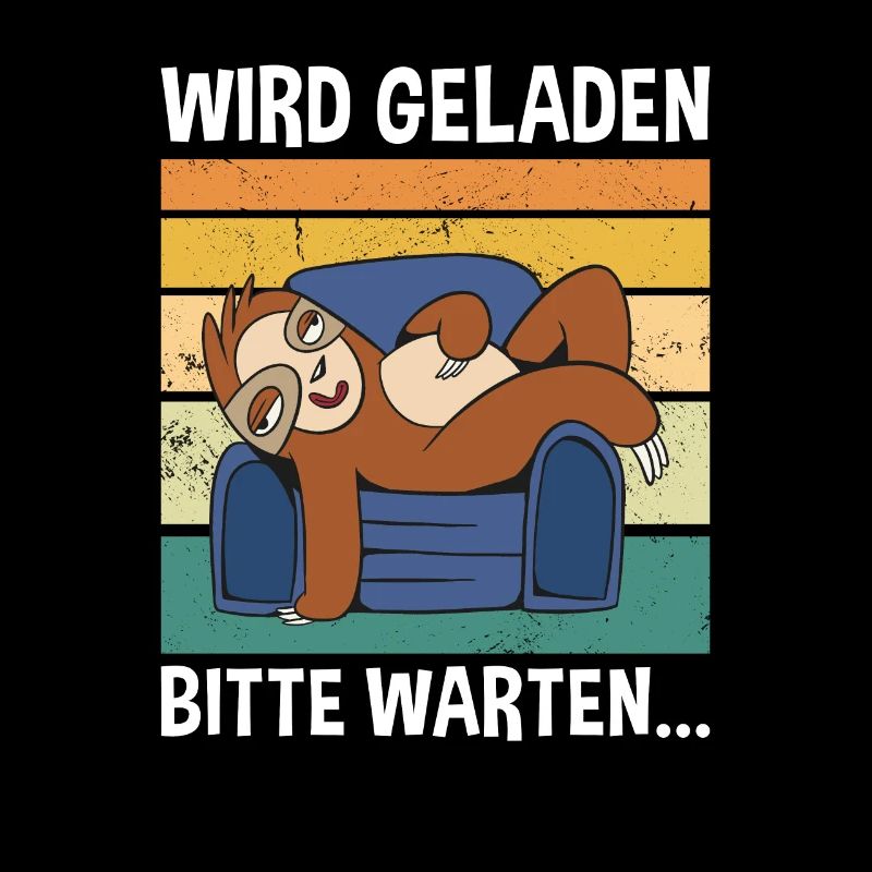 Wird Geladen Bitte Warten... Süßes Faultier