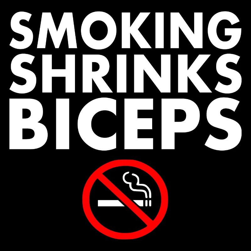 Smoking shrinks the biceps