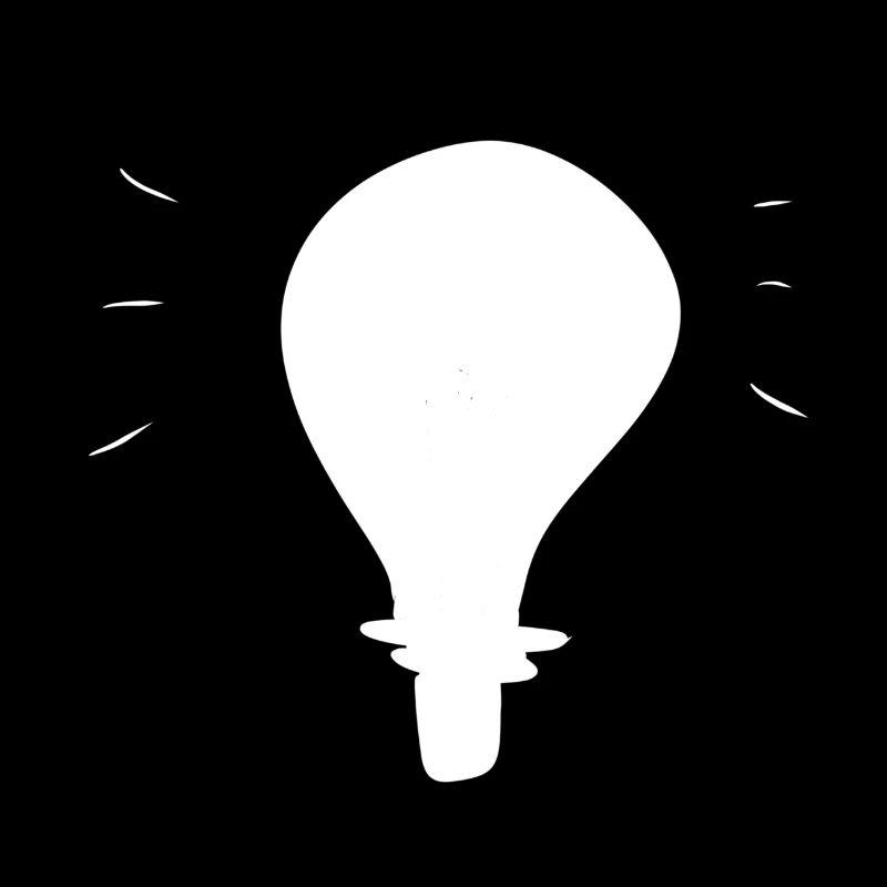 light bulb light symbol glow