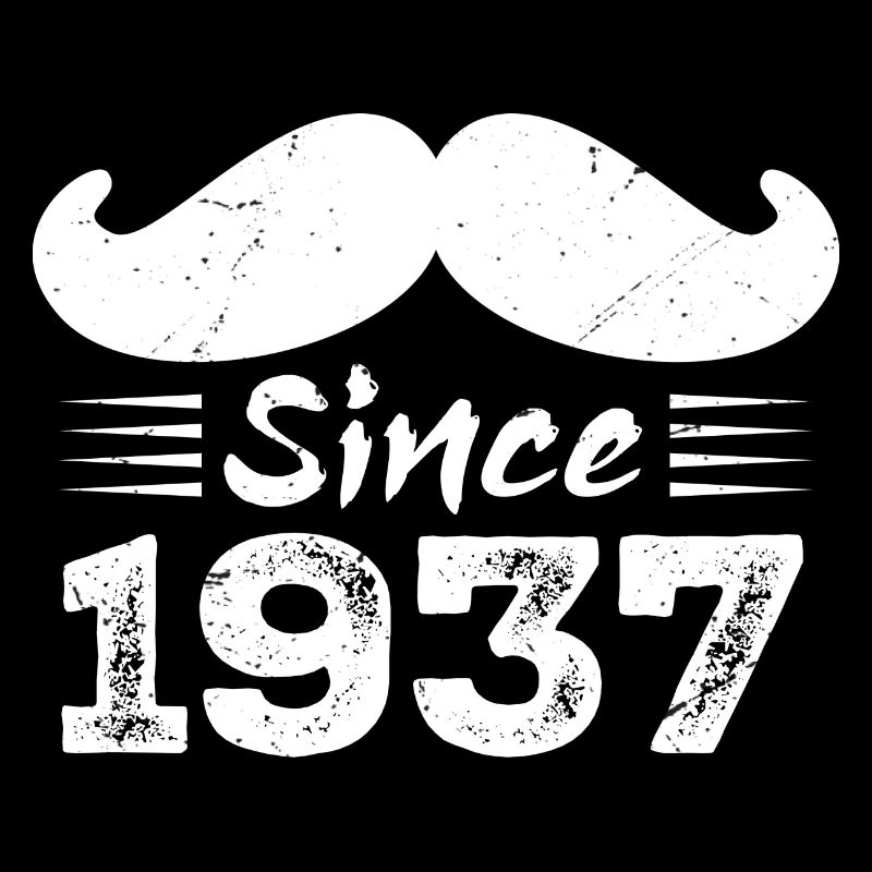 87th Anniversary Gift - Vintage 1937 Moustache
