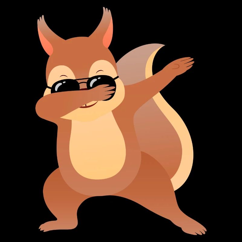 Dab Dabbing Eichhörnchen Mit Sonnenbrille