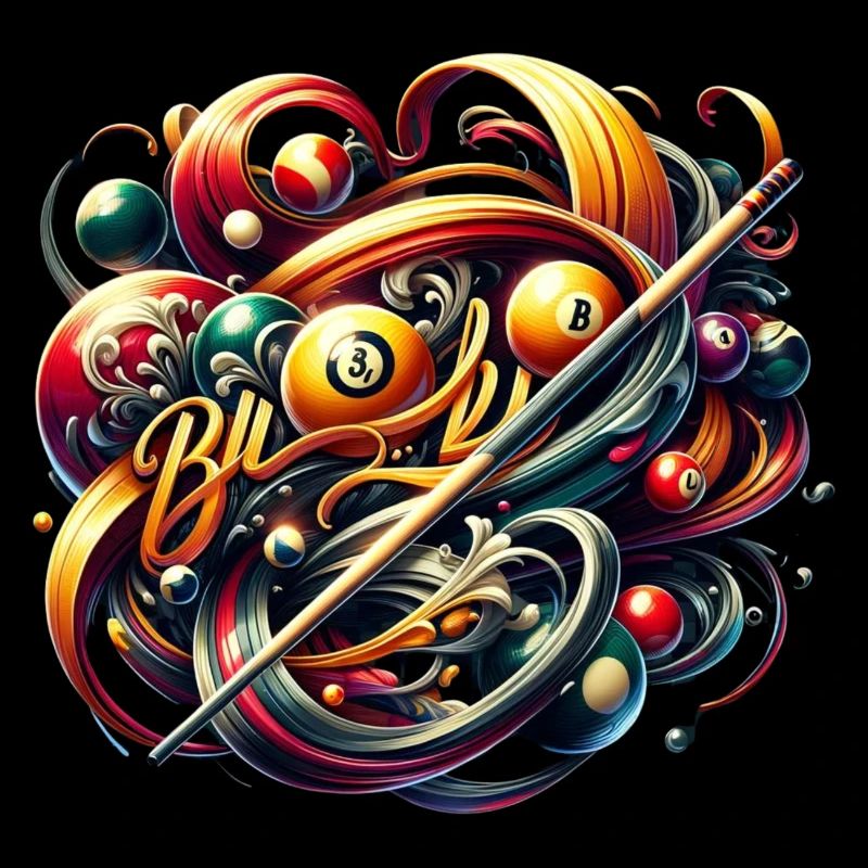 La table de billard et la queue font partie du billard