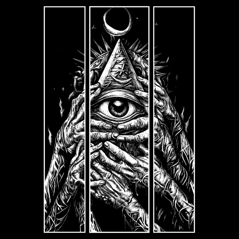 Œil pyramidal style punk