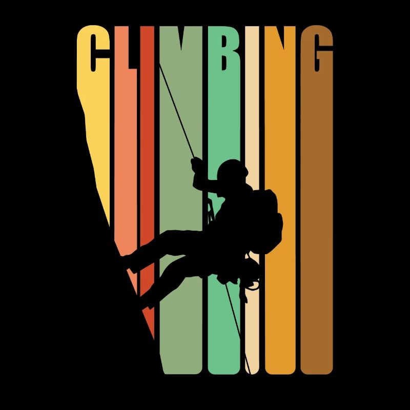 Climbing Retro Vintage