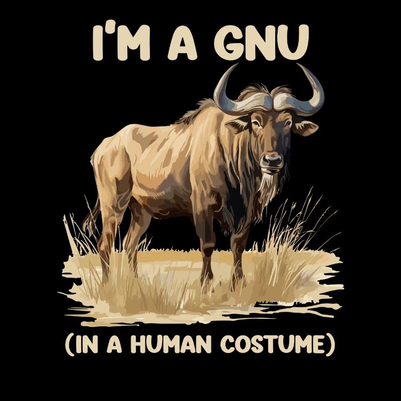Ich Bin Ein Gnu Witziges Halloween Kostüm Gnu