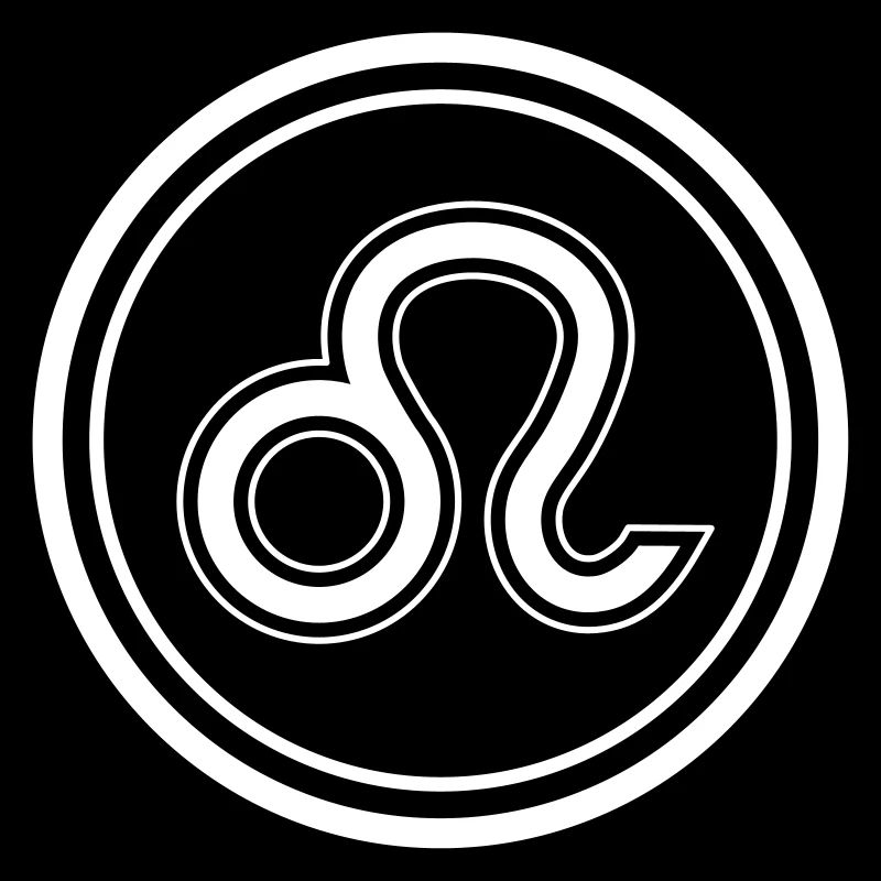 Zodiac Sign Leo Symbol Circle Vector